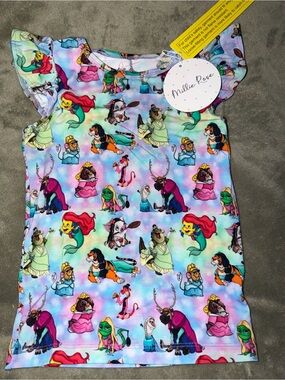 Girls' Multi-Color Short Sleeve Character Tee